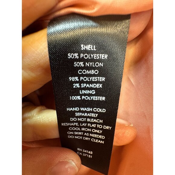 JH Evenings Womens V Neck High-Low Dress Tie Waist Size 4 Pink Sleeveless Summer - Picture 4 of 15